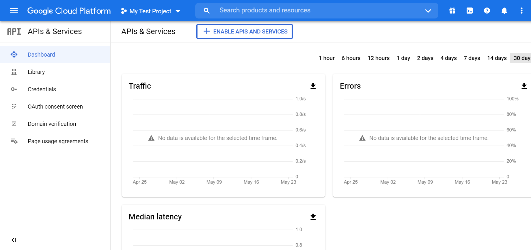 API Dashboard