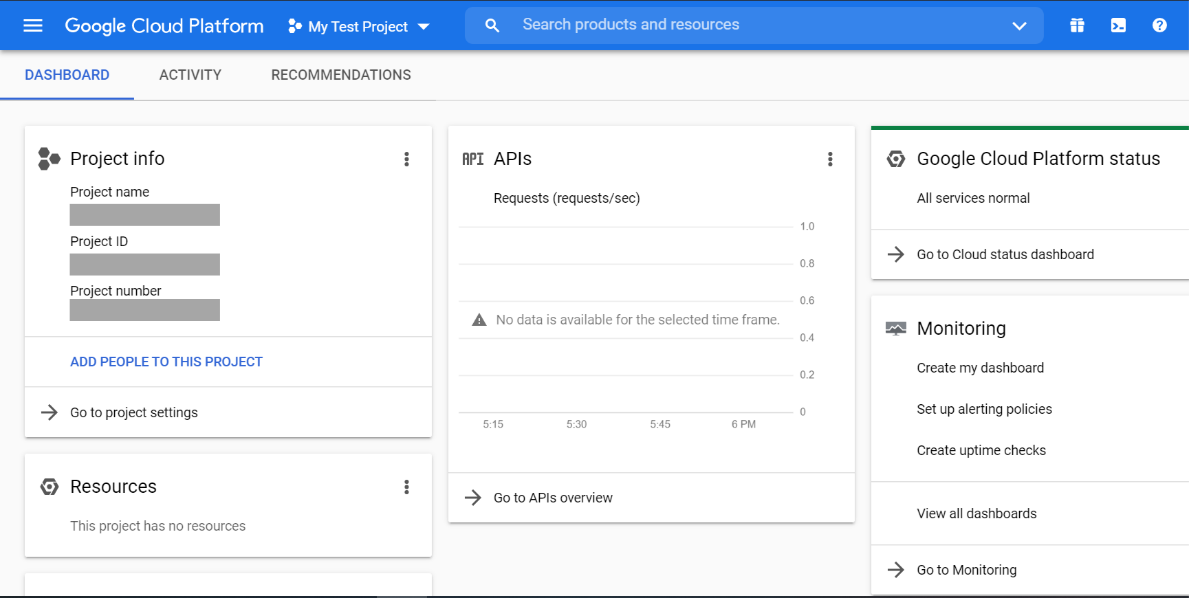 Project Dashboard